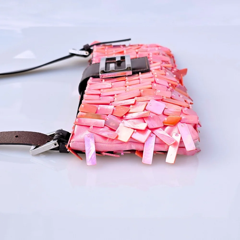 Fendi Pink and Brown Shoulder Bag - Picture 6 of 16